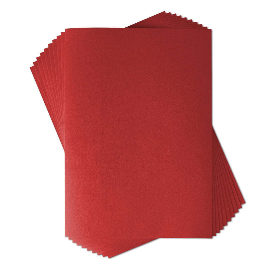 Lot 10 feuilles texturées 220g - Bordeaux