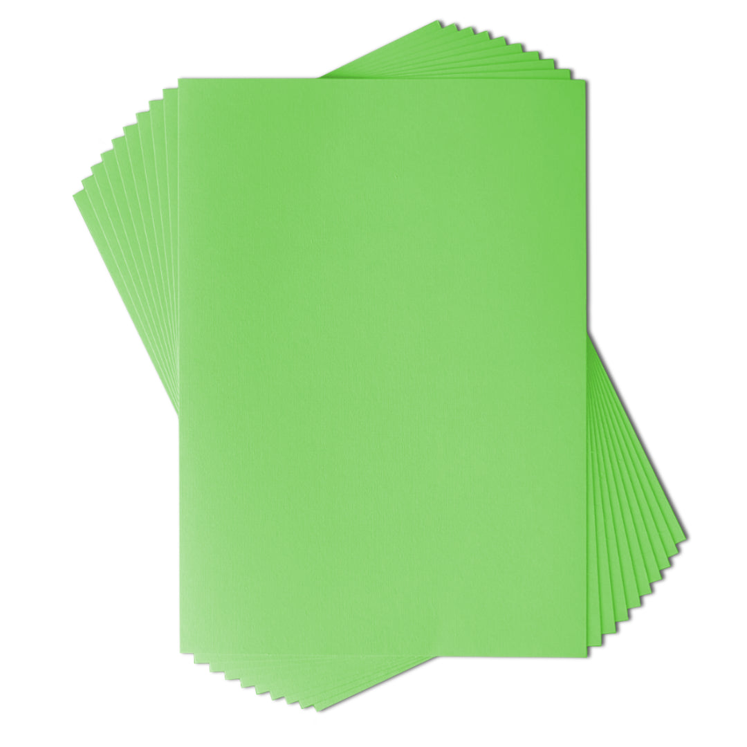 Lot 10 feuilles texturées 220g - Vert