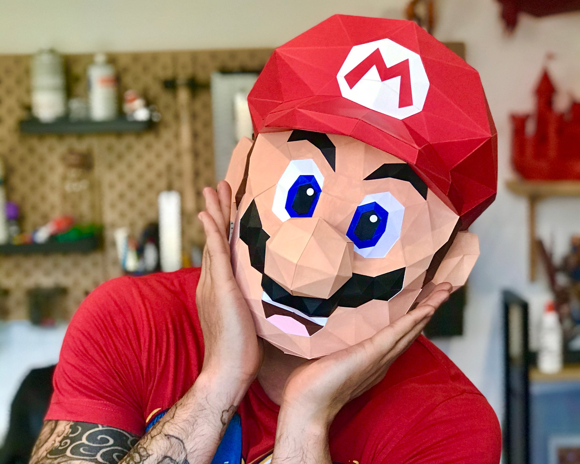 Patrons Masque Super Mario