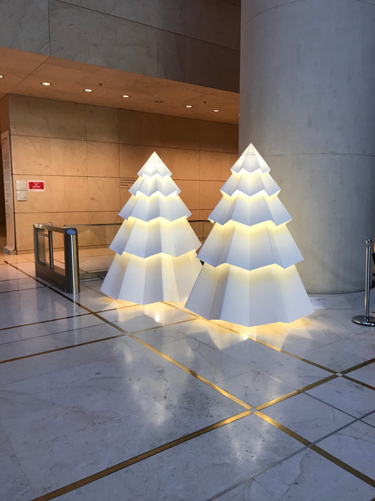 Sapins de Noël illuminés