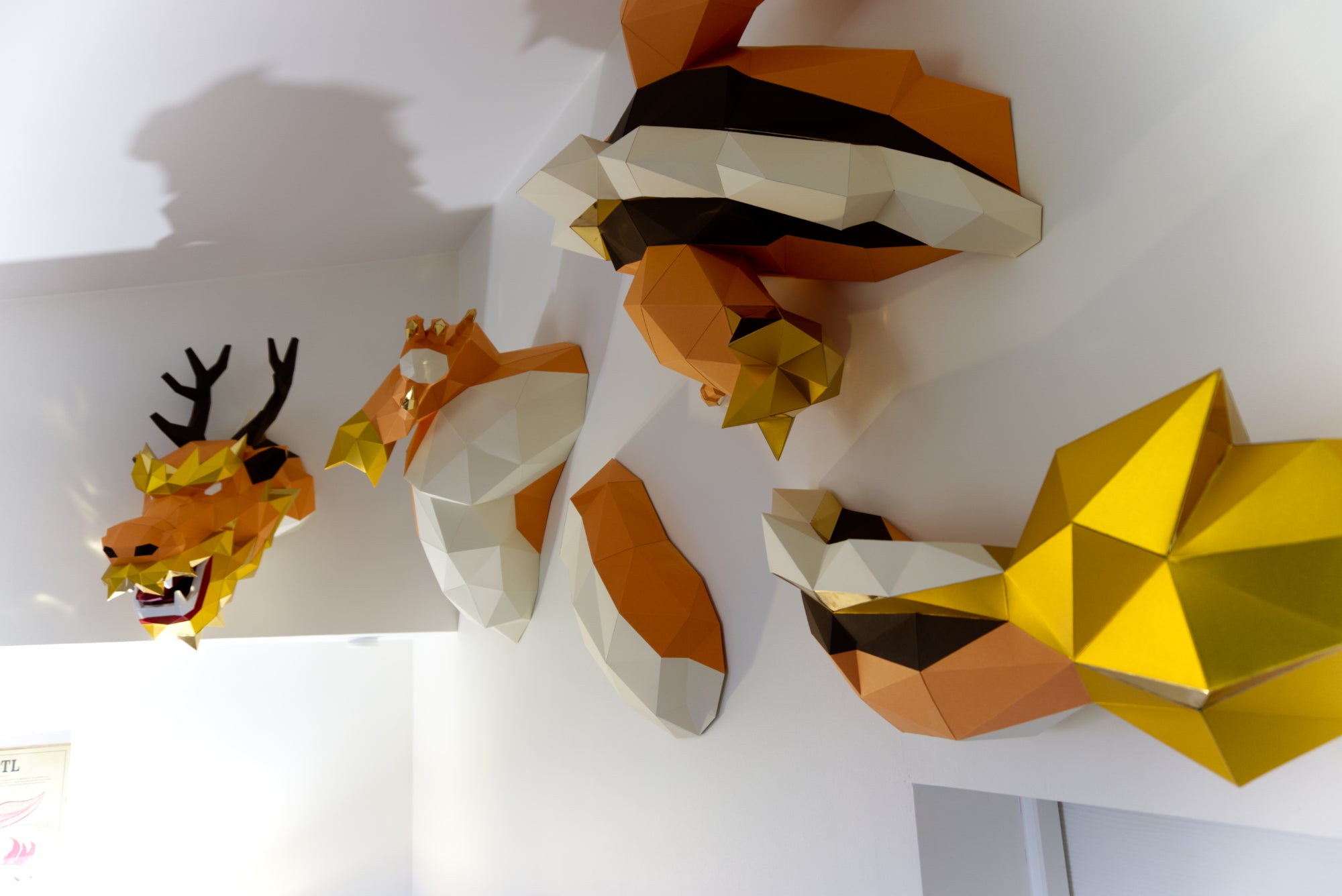 dragon papercraft lowpoly diy paper