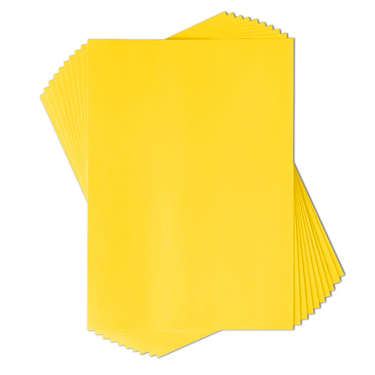 Lot 10 feuilles texturées 220g - Jaune