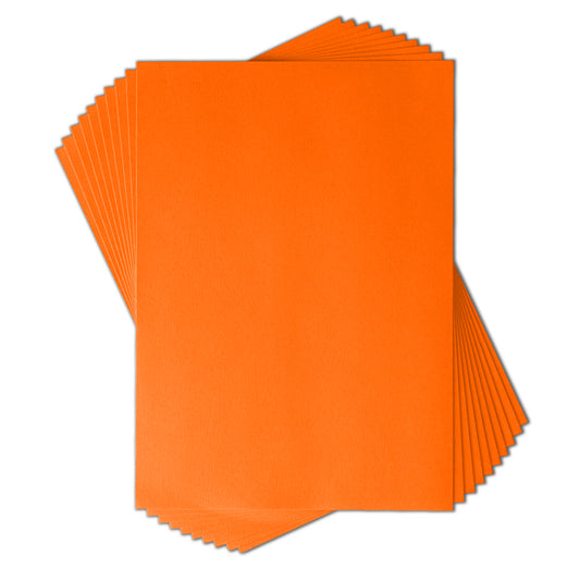 Lot 10 feuilles texturées 220g - Orange