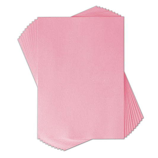 Lot 10 feuilles texturées 220g - Rose