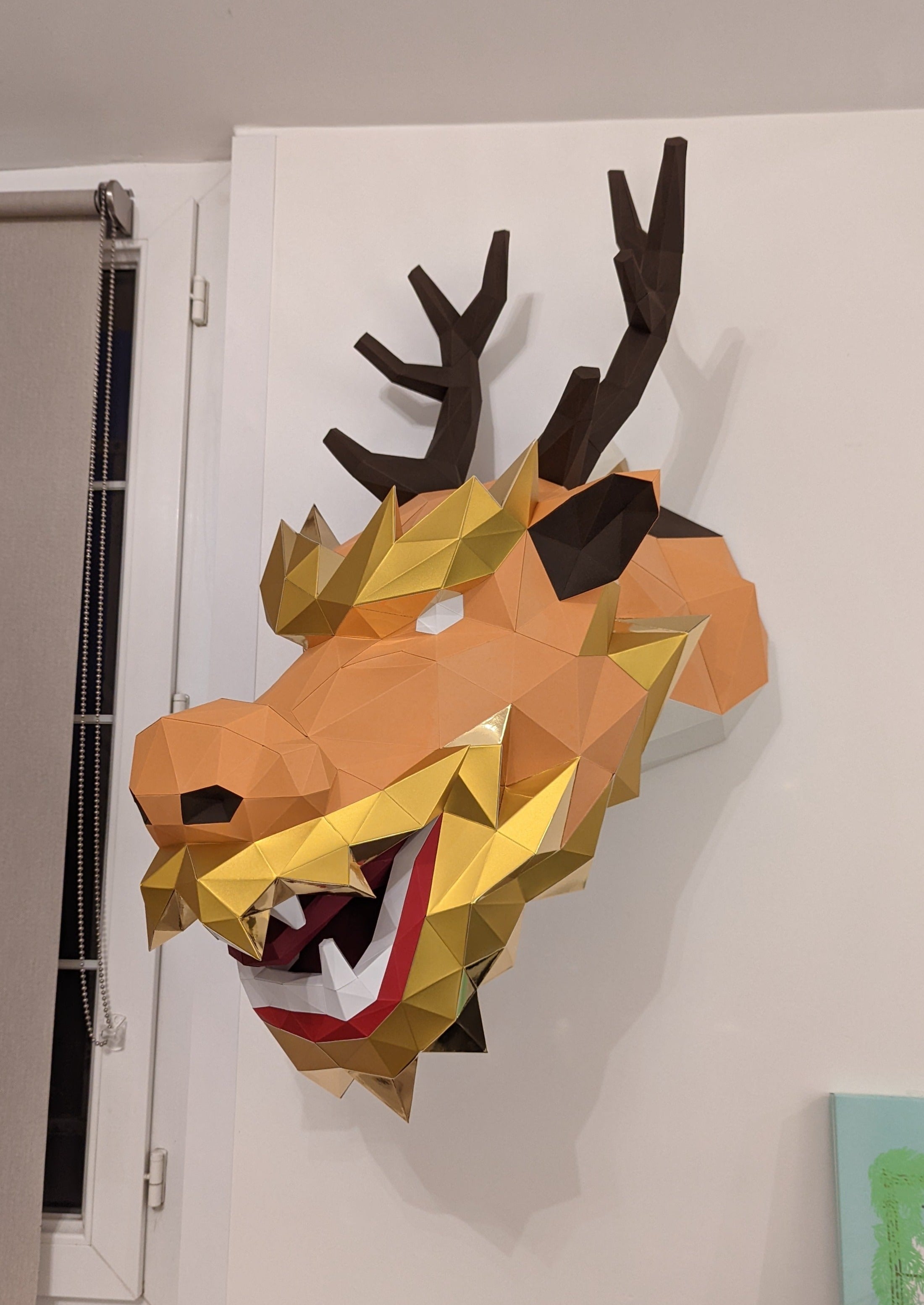 dragon papercraft lowpoly diy paper