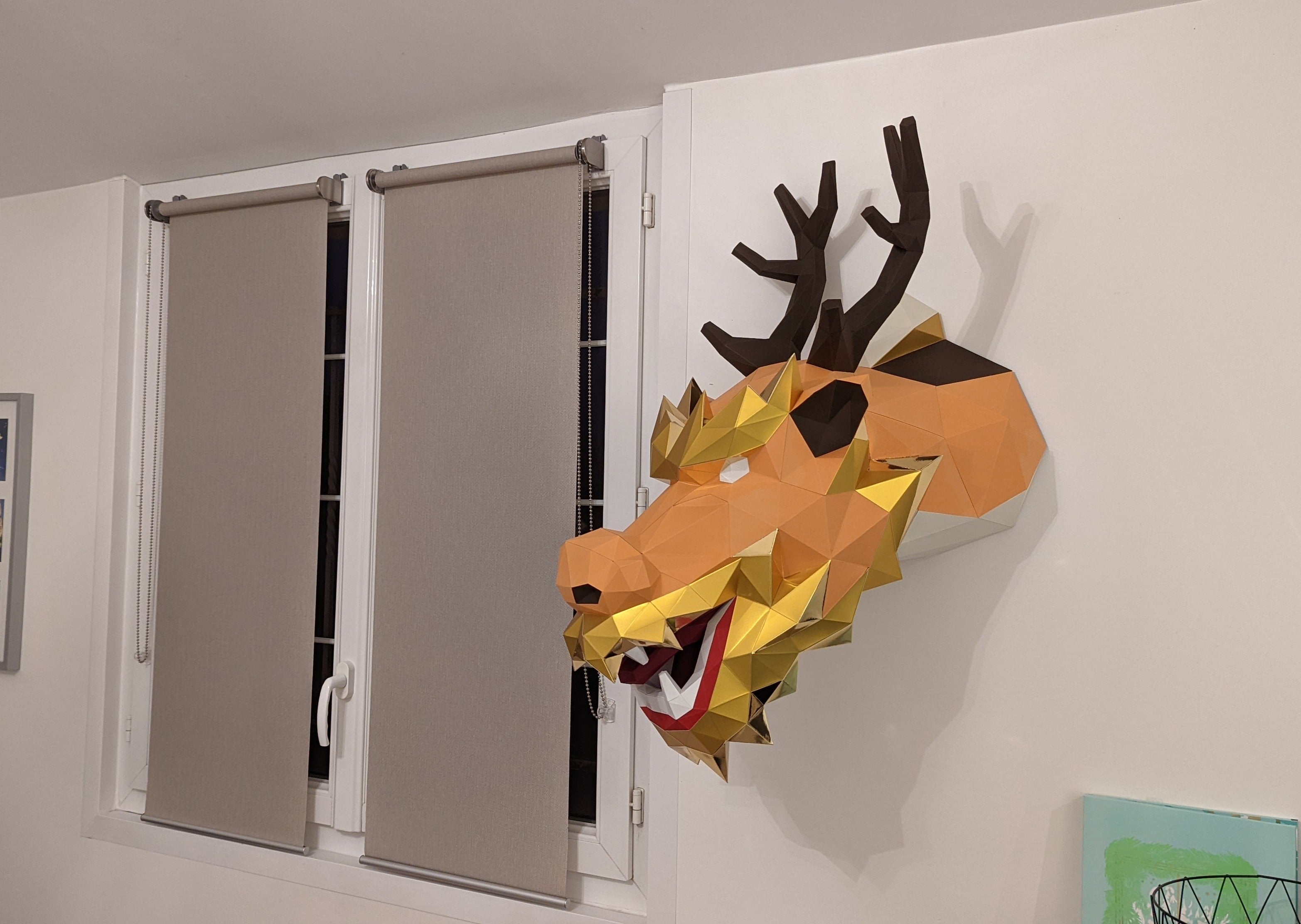 dragon papercraft lowpoly diy paper