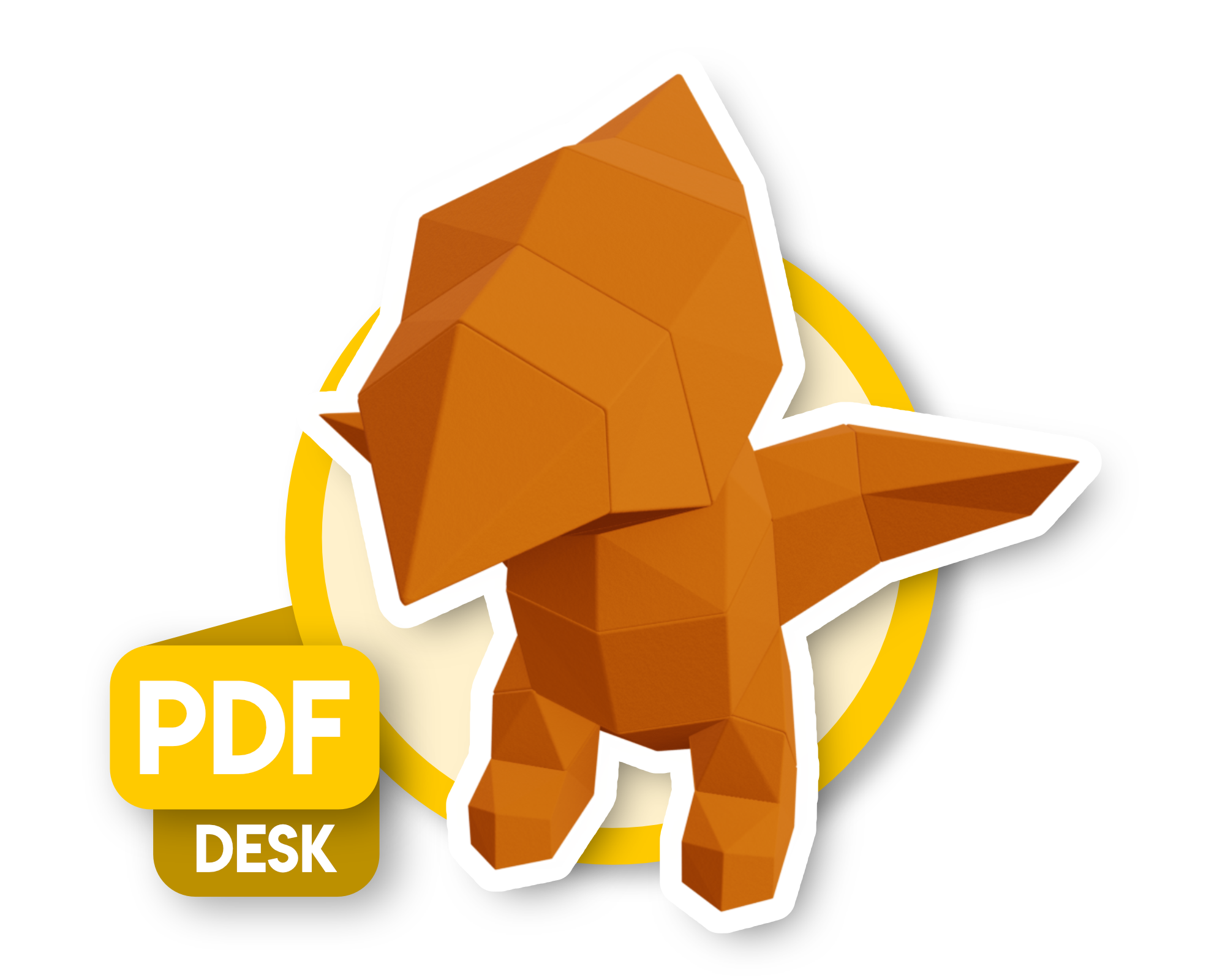 Baby Pterodactyl - DT WORKSHOP Papercraft 3D Origami - PDF Download