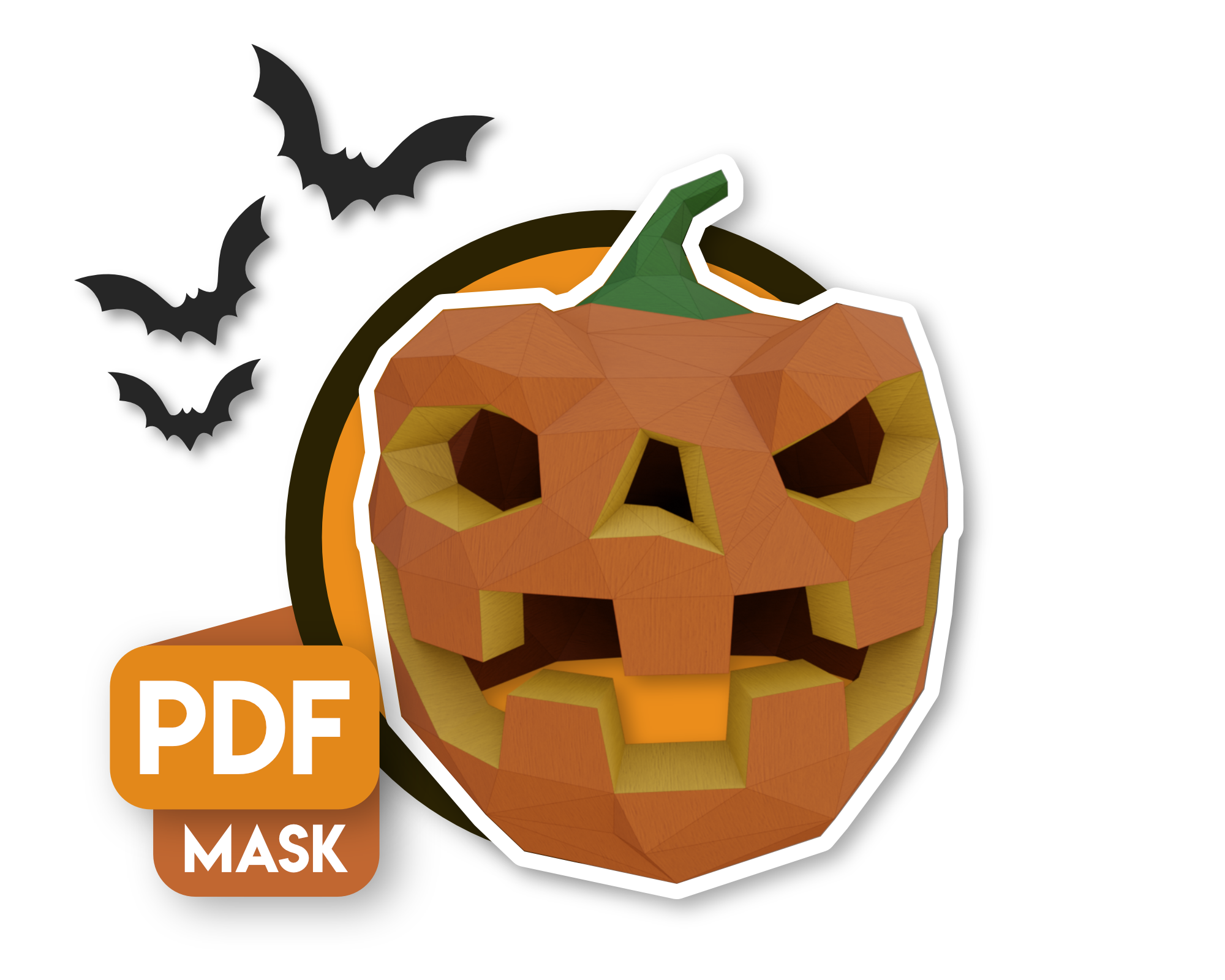 Patrons Masque Citrouille