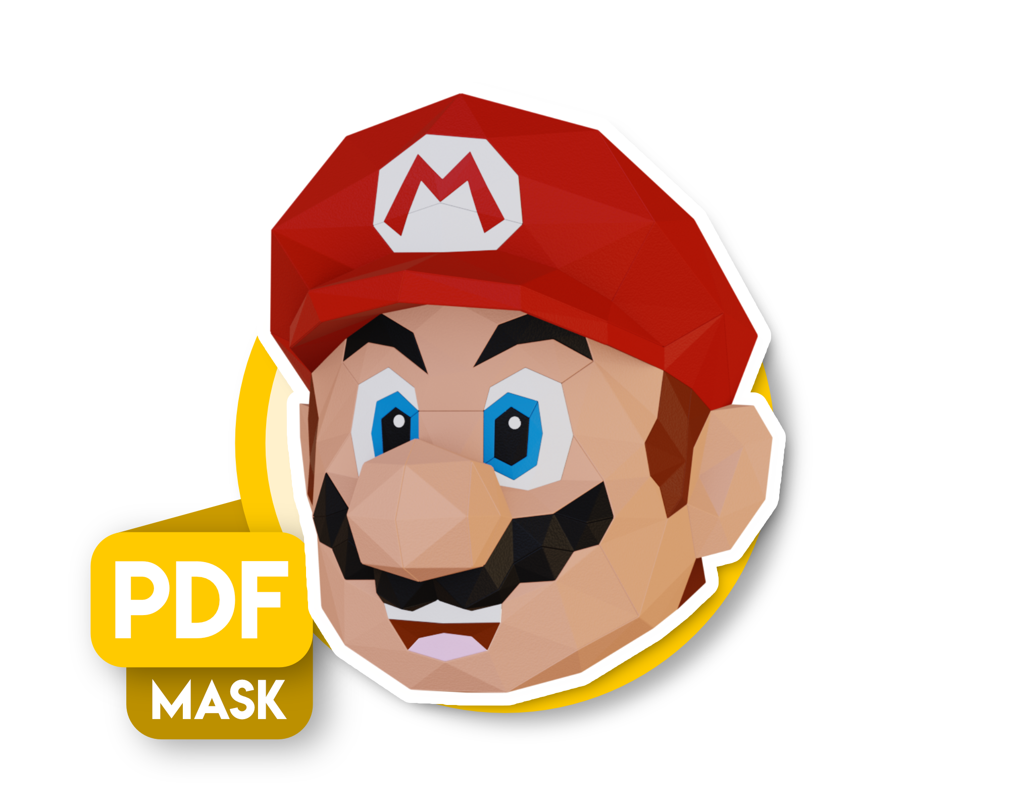 Super Mario Mask Templates (pdf)