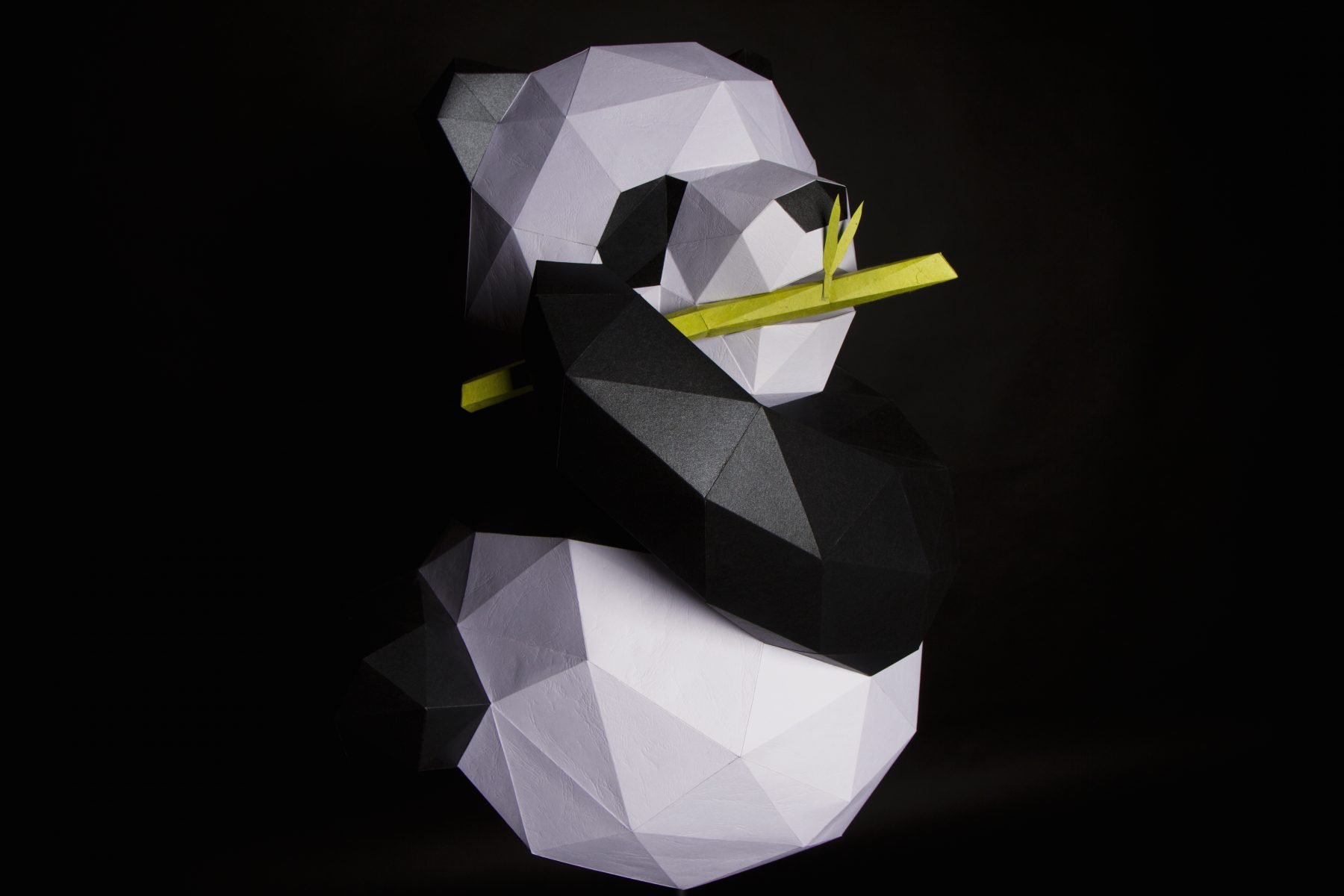 Paper Papier Chengdu Panda Origami low poly