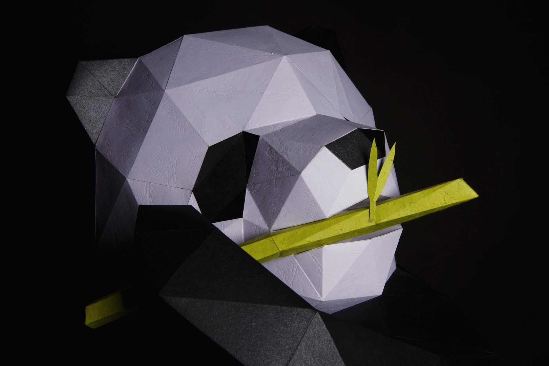 Paper Papier Chengdu Panda Origami low poly