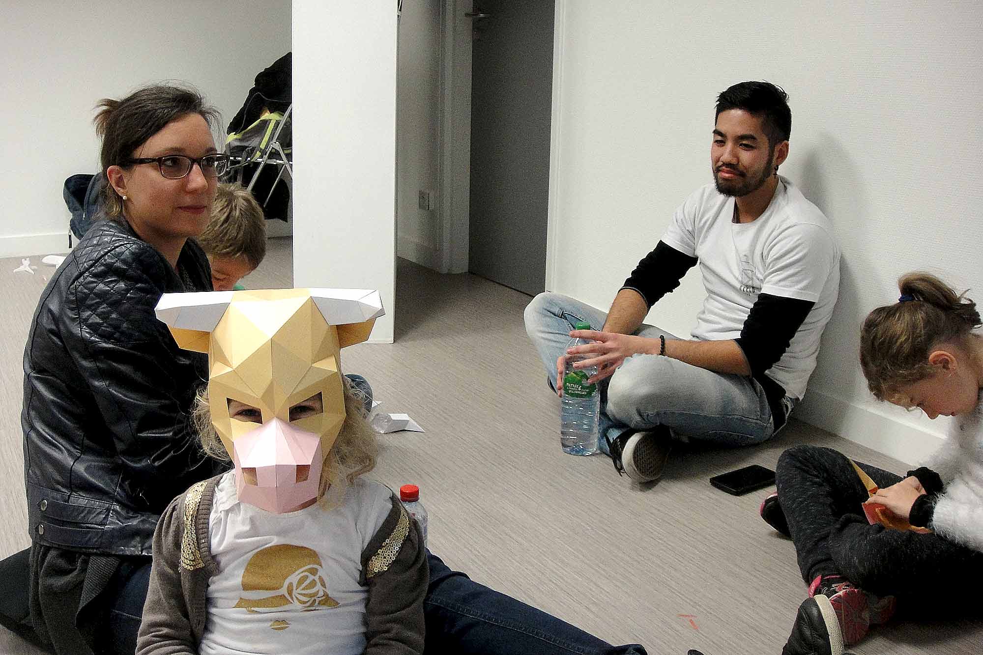 Paper Papier Masque Mask Origami Bull Taureau