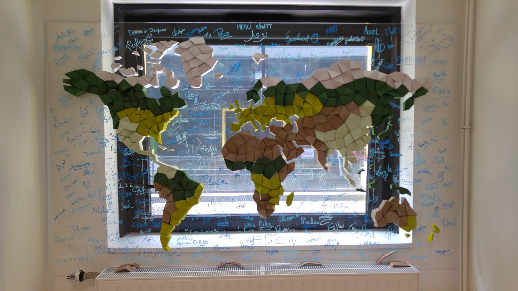Paper Papier Monde World Map Origami