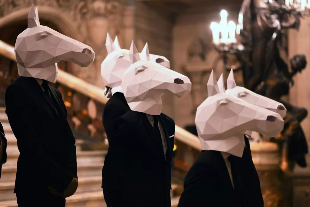 papier masque cheval horse mask papercraft origami longchamp dt workshop